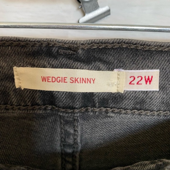 LEVIS’ premium woman wedgie skinny high rise pre washed plus size 22w - Picture 11 of 14